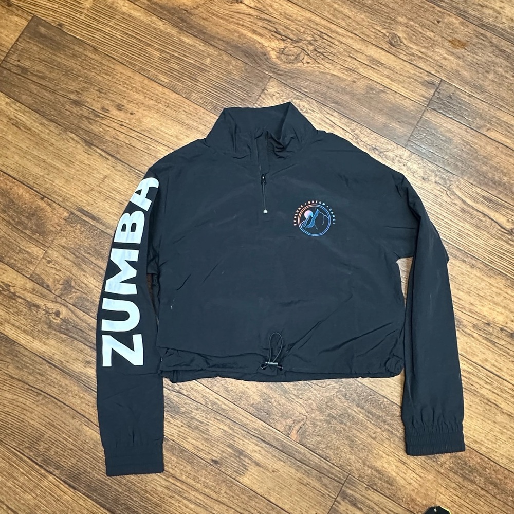 Zumba Fitness Black Cropped Sweatshirt